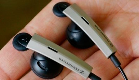 маленькие наушники Sennheiser MX 90 VC Style с системой Twist-to-Fit
